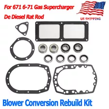 For 671 6-71 Gas Supercharger De Diesel Rat Rod Blower Conversion Rebuild Kits