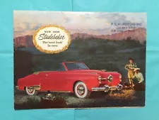 1950 STUDEBAKER "LAND CRUISER-CHAMPION-COMMANDER" Car Dealer Sales Brochure