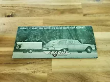 Vintage Apache Pop Up Trailer Camper Sales Brochure Flyer Travel RV