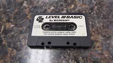 Vintage Level III/LEV3 BASIC Cassette Tape for TRS-80 by Microsoft - DM32