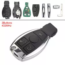 3 Button 433MHz Keyless Flip Car Remote Key Fob Fit for Mercedes Benz NEC& BGA