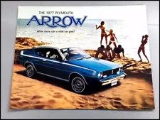 1977 Plymouth Arrow and GT Original Car Sales Brochure Catalog