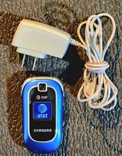 Samsung SGH A237, BLUE (AT&T) Flip Phone Great Condition Android