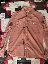 Allsaints Orange Corduroy Shirt