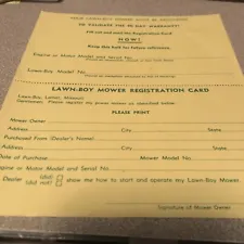 Lawn Boy Mower warranty Lamar Missouri