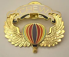 Vintage Pilot/Crew - Hot Air Balloon Pin