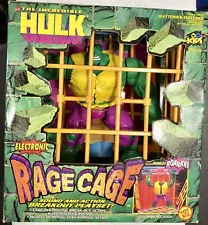 HULK Rage Cage Action Figure Electronic Play-set Sealed Toy Biz 1996