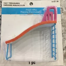 New Tiny Treasures Pool-riffic Pool Sliding Board Miniature