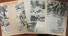 1975 Yamaha YZ360 Enduro 6p Original Motorcycle Print Test Article