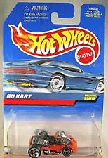 1998 Hot Wheels Mainline/Collector #1106 GO KART Orange w/Chrome 5DotSp-Front MW