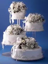 4 TIER CASCADE WEDDING CAKE STAND (STYLE R400-A)