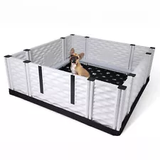 EZwhelp 48x48" Puppy Dog Whelping Box w/Rails, Liner, Black (For Parts)