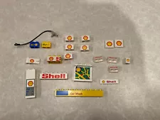 LEGO Town Shell Gas Station Sign Sticker Logo Print Collection