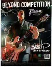 2014 FRAMUS Devin Townsend Signature Electric Guitar Magazine Ad