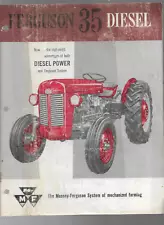 Massey ferguson 35 Diesel Tractor Sales Brochure