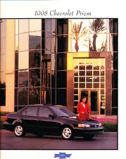 1998 Chevrolet Prizm 28-page Original Car Sales Brochure Catalog - Geo Chevy