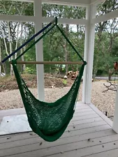 NEW teal Boho hanging chair for outdoor or indoor use