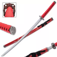 Red Dragon Katana And Scabbard | Carbon Steel Blade | Length 37 1/4”