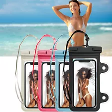 2-Way-Use Cell Phone Waterproof Phone Pouch Dry Bag Swimming Shower Case Cover