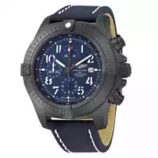 Breitling Super Avenger Chronograph 48 Night Mission Automatic Blue Dial Men's