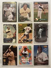 Willie Mays 9 Card Lot