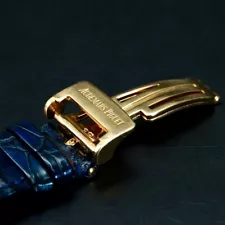 Strap Audemars Piguet Royal Oak Chrono Rose Gold Blue Alligator 41mm