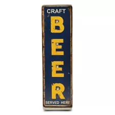 Craft Beer Metal Sign with LED Lights Wall Mountable