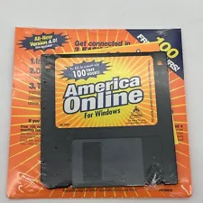 America Online AOL for Windows 4.0 Floppy Disk Sealed Unused Diskette