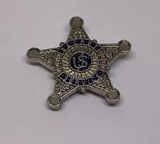 US Secret Service Star Silver-Tone Lapel Pin (211)