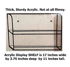 Display Shelf NIB 2-Tier Clear Thick Acrylic NEW - On SALE TIL 8/27