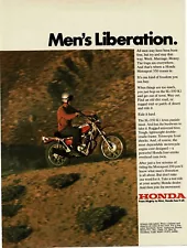 1971 HONDA Motosport 350 Motorcycle SL-350 K1 Vintage Print Ad