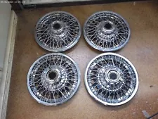 Wheel Covers Set General Motors Corporation 13"Inch Wire Spoke Hubcaps GM