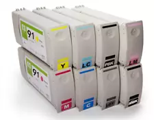 Whole Sale Ink Cartridge For HP 91 For HP Z6100 Z6100 Printer 8 color/set