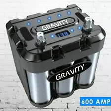 Gravity 600A Car Audio Battery Stiffening Power Capacitor Mobile Stereo System