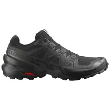 Salomon Speedcross 6 Men's Trail Running Shoes, Black/Black/Phantom, M9