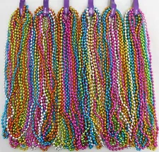 Mardi Gras Beads Neon Assorted Disco 6 Dozen 33" Parade School 72 Necklaces