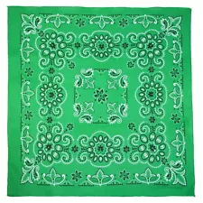 100% Cotton Texas Size 27"X27" Paisley Bandannas Bandanas