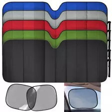 carXS Sun Shades Motor Trend Car Windshield and Side Mesh Shade - Various Colors