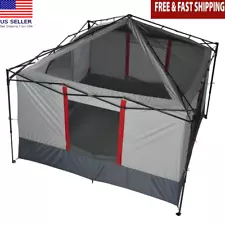 6-Person Hanging Tent Straight-Leg Canopy Camping & Tailgating D-Style Door New