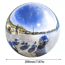 Stainless Steel Mirror Silver Sphere Hollow Ball Garden Gazing Ball Yard Decor