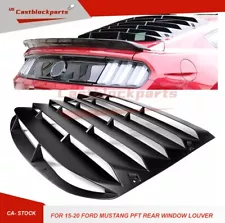 PET Rear Window Louver Windshield Sun Shade Cover GT for Ford Mustang 2015-2020 (For: 2015 Mustang)