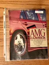 MISC496 Article 1987 Mercedes Benz AMG Hammer Aug 1987 4 page