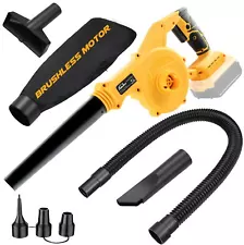 Cordless Leaf Blower for DEWALT 20V Max Battery, Electric Jobsite Air Blower