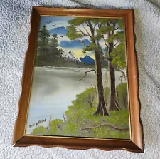 bob ross style replica painting Dora Sehlegel?