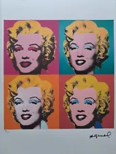 Andy Warhol Signed Lithograph - Marilyn Monroe - Certificate Leo Castelli