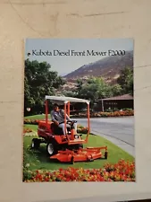 Vintage 1986 Kubota Diesel Front Mower F2000 Sales Brochure