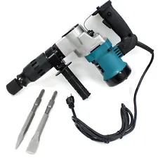 3800BPM 1-1/2" Electric Demolition Jack Hammer Concrete Breaker W/ Hex Chisels