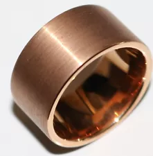 Lot#199 Flawless rose goldtone KING WILL signed Tungsten Carbide size 9 ring