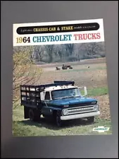 1964 Chevrolet Light Truck C10 C20 C30 Stake Vintage Car Sales Brochure Catalog