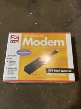 Zoom 56K Dial-up USB Modem for Windows, Macintosh, & Linux Model 3095 Tested EUC